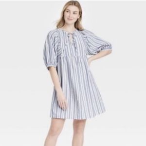 Universal Thread Blue & White Stripe Dress